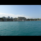 Der Dolmabahçe-Palast vom Goldenen Horn aus